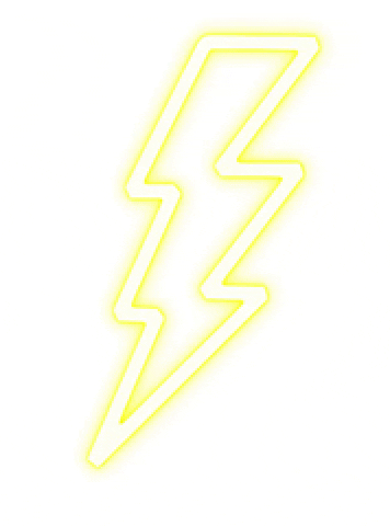 Image d'un éclaire jaune qui clignote